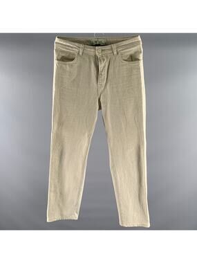 RÓHE Size 30 Cream Tan Hemp Cotton Button Fly Jeans